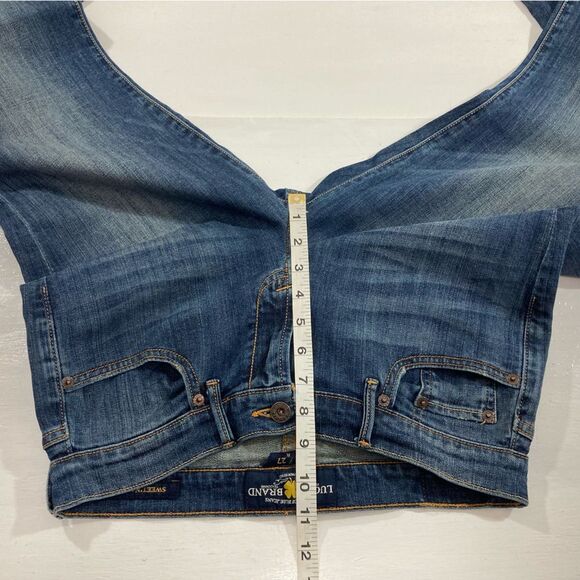 Lucky Brand Sweet N Low Jeans 4/27 Bootcut Blue Denim Y2K Western Casual - Picture 9 of 11